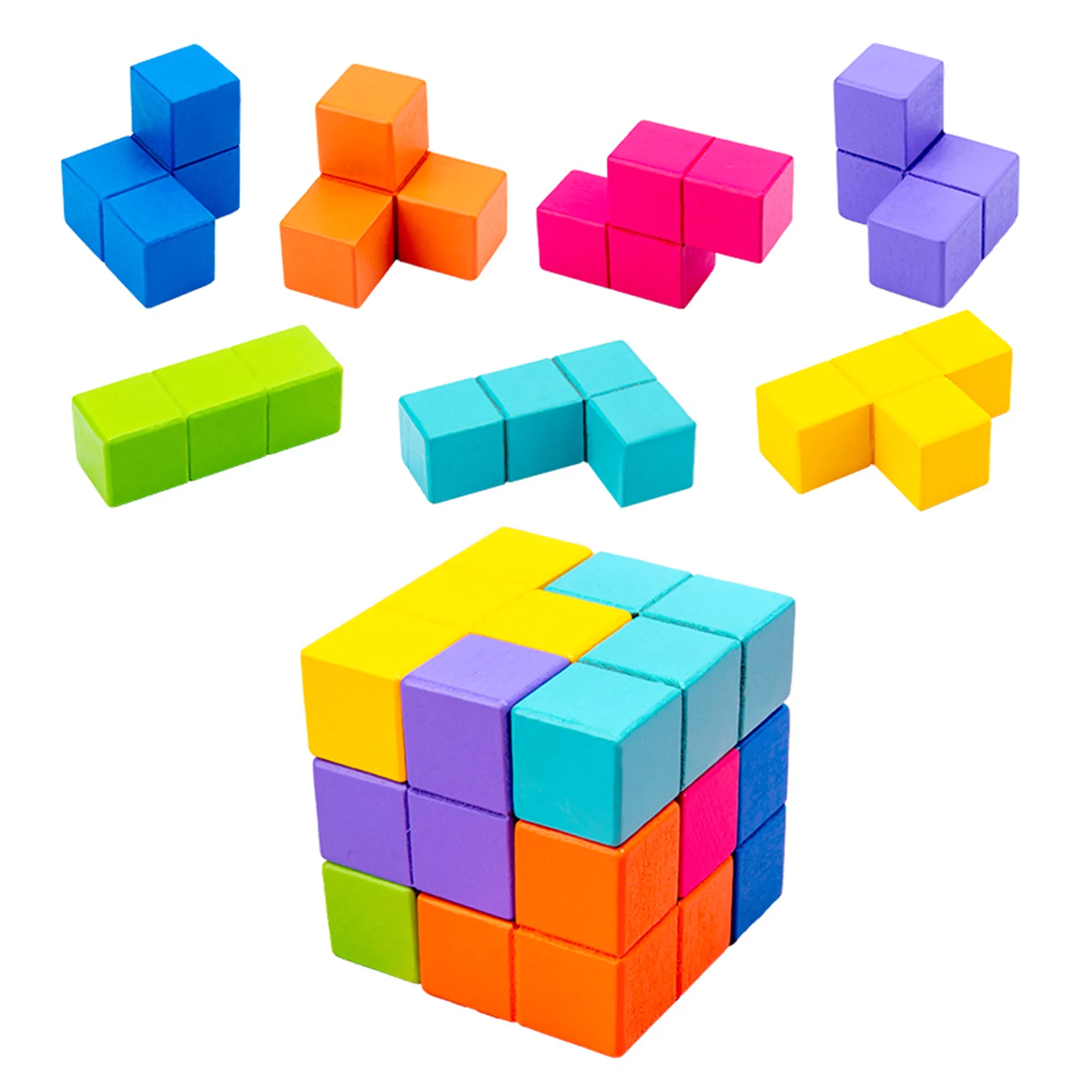 Головоломка кубы игра. Головоломка кубик Тетрис. Кубик головоломка Монтессори. Трехмерный Тетрис. Объемный Тетрис.