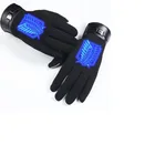 Перчатка для косплея из аниме атака на Титанов, Осень-зима, сохраняющая тепло, серебристые черные перчатки с закрытыми пальцами, аксессуары, костюм для рук