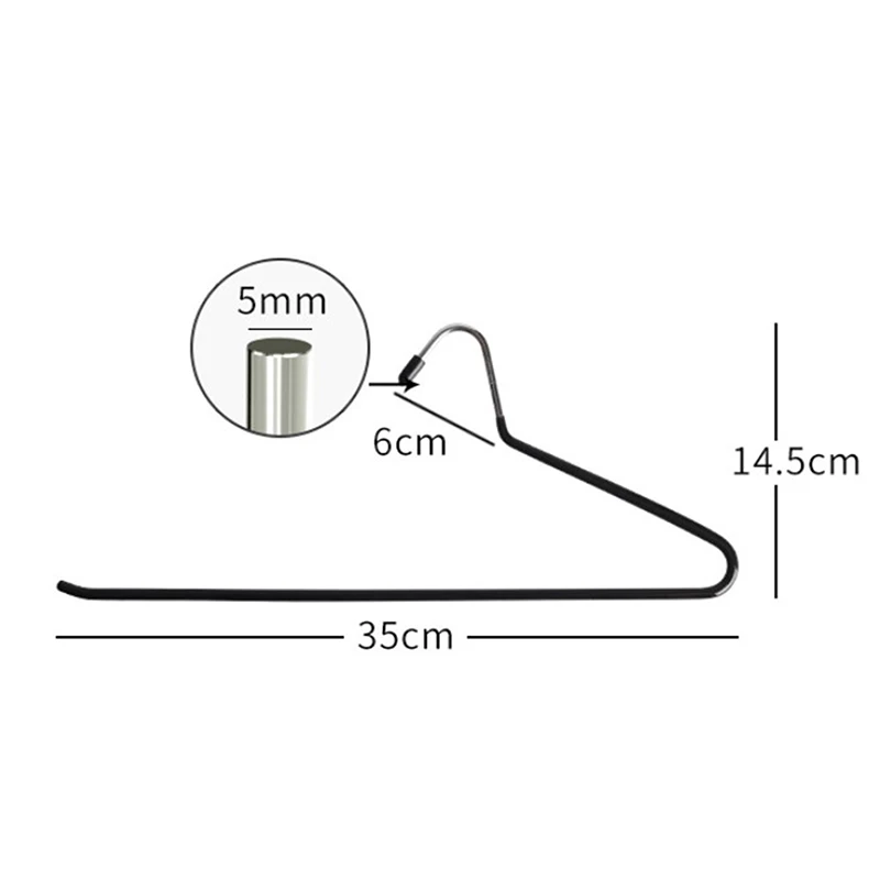 Металлические Открытые Нескользящие штаны вешалки для брюк набор аксессуаров