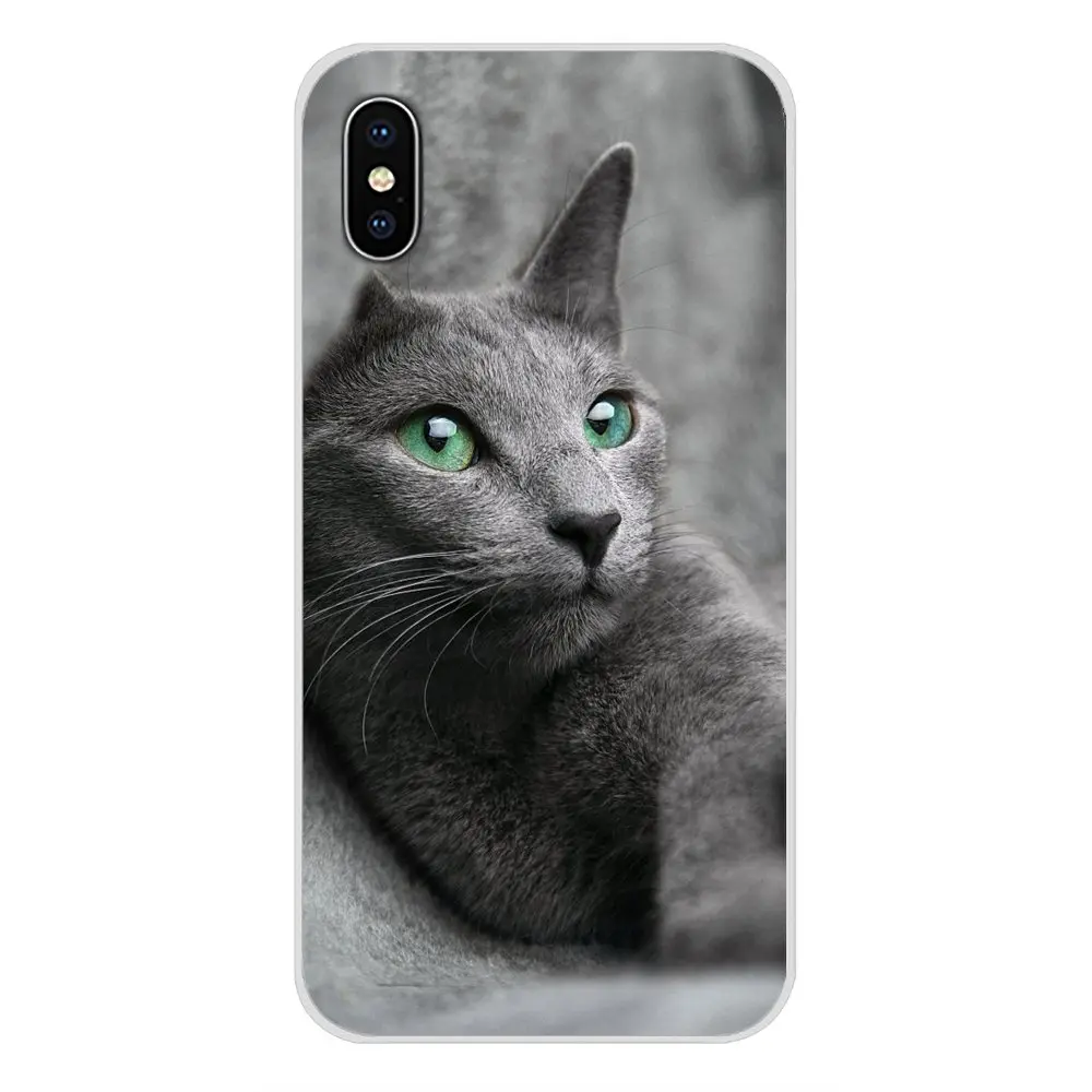 Прозрачные мягкие чехлы для серых кошек с милыми животными sony Xperia Z Z1 Z2 Z3 Z5 compact M2 M4