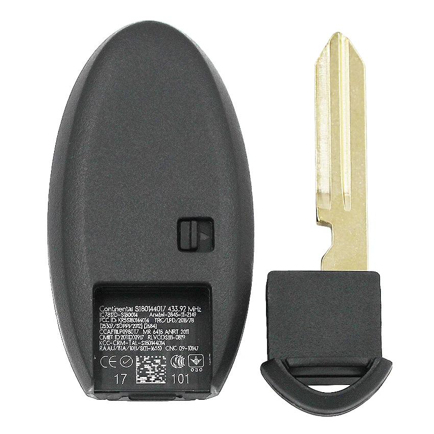 Новая модель 3 кнопки 433 МГц с 47 чипами для Infiniti JX35/QX60 FCC ID: KR5S180144014|Ключ от авто| |