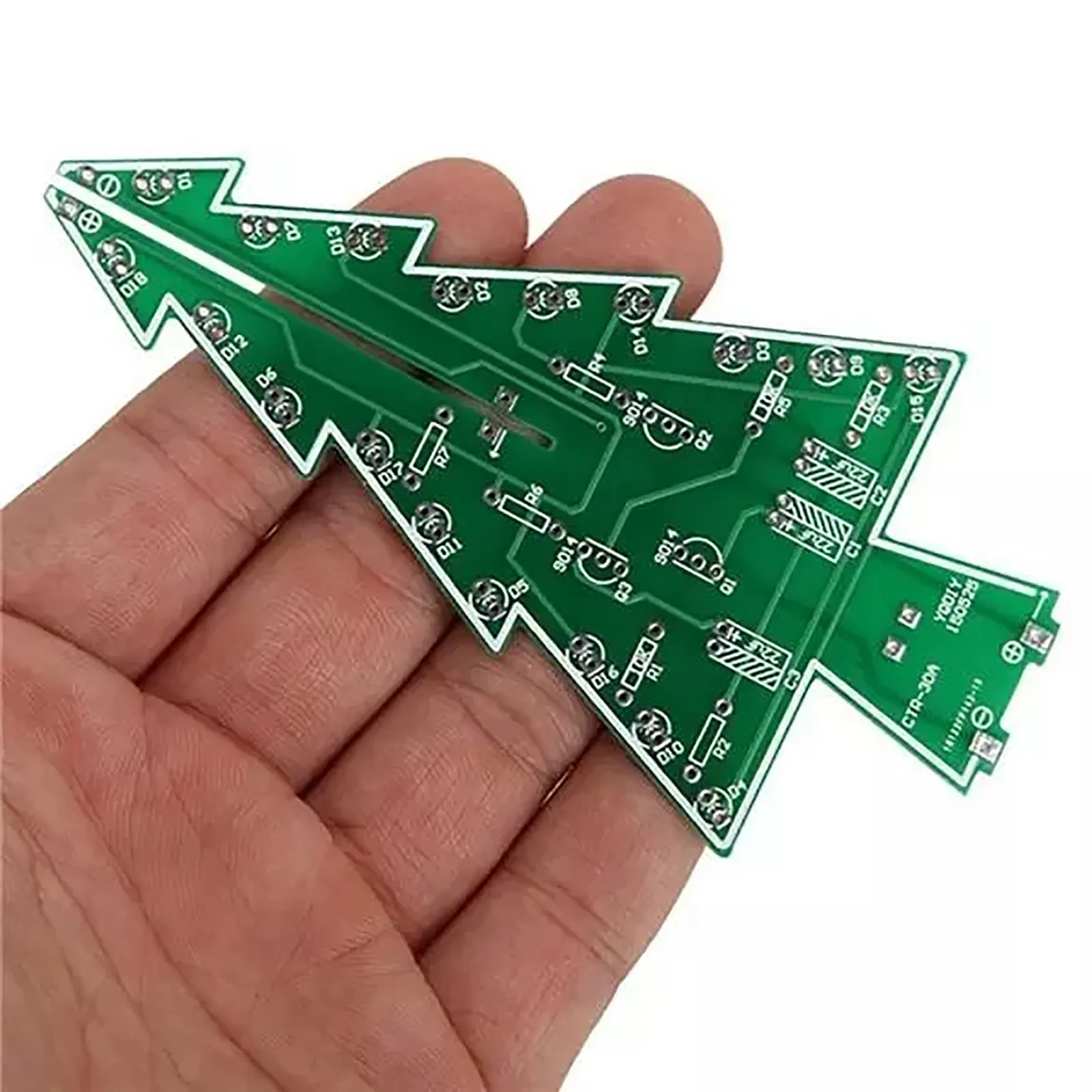 Diy электронные сигареты Kit 7 цветов 3d Рождественская елка Led вспышка набор с