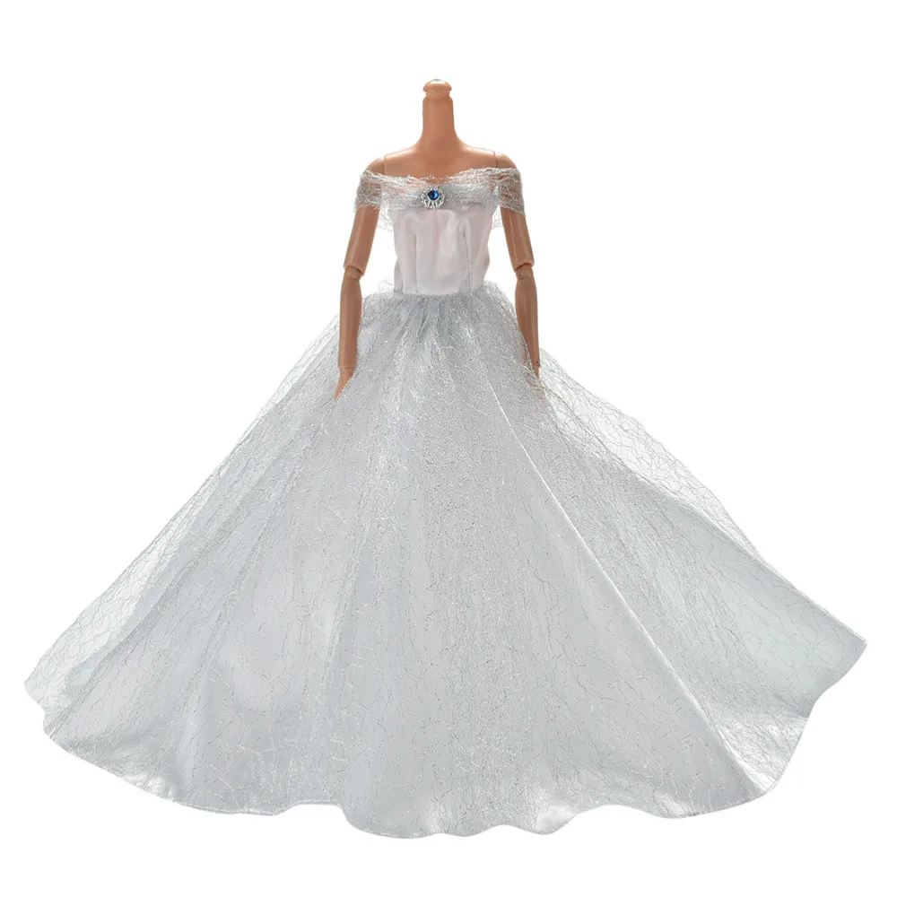 

7 Colors Hot Sale Available High Quality Handmake Wedding Princess Dress Elegant Clothing Gown For Doll Dresses