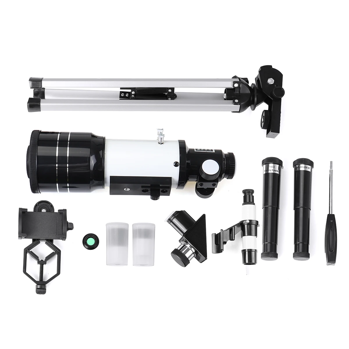 

150X Refraction Astronomical Telescope with Portable Tripod Sky Monocular Telescopio Space Observation Phone Adapter