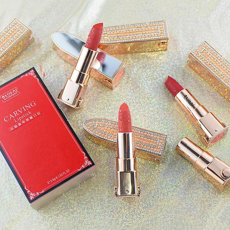 Хит продаж водостойкая губная помада с блестящими звездами Стойкий цвет