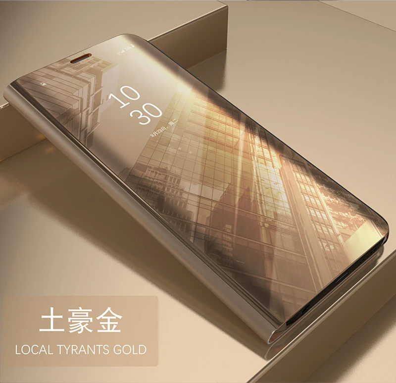 Для Xiao mi Red mi Note 7 5 6 Red mi 7A GO 5 Plus 4X K20 mi A3 A2 Lite 8 9 SE mi 9T Pro Флип Роскошный прозрачный mi rror Smart View чехол