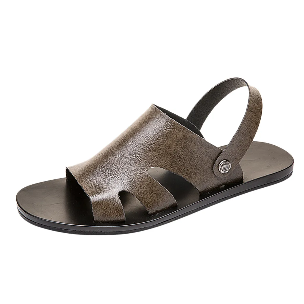 JAYCOSIN/летние сандалии мужские кожаные модные удобные новые винтажные