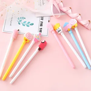 Набор гелевых ручек Kawaii, 12 шт.лот, нейтральная ручка для мороженого, студенческие инструменты для письма, школьные и офисные принадлежности, подарки для детей