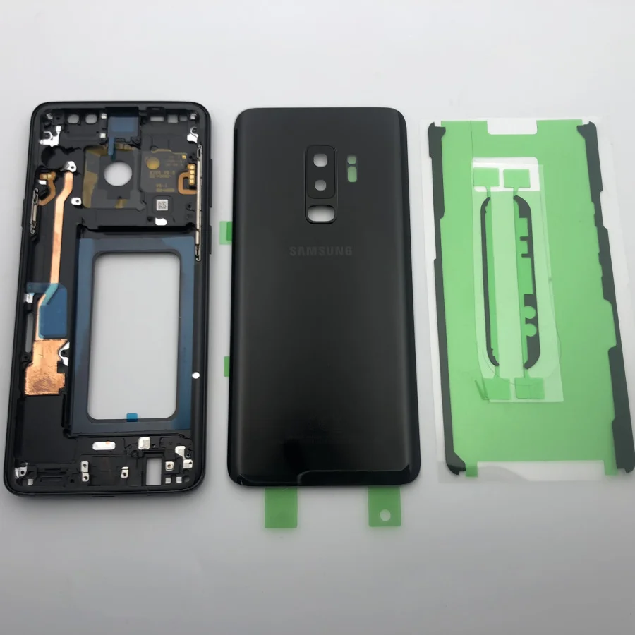 Оригинальный запасной корпус для Samsung Galaxy S9 Plus G965 G965F G965FD со средней рамкой крышка