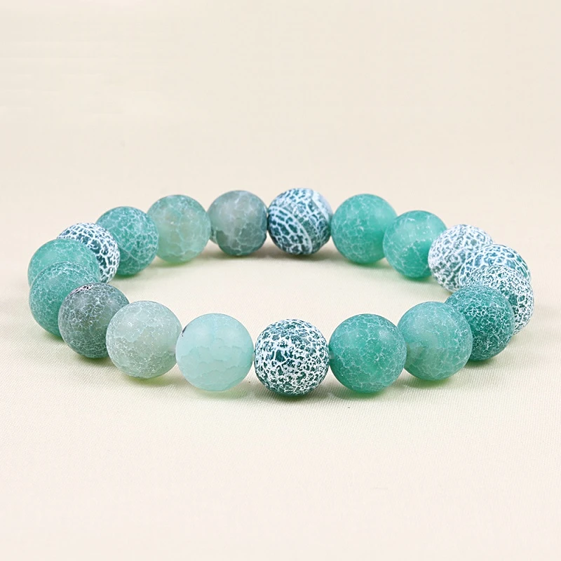 Браслет с четками Будды из натурального камня эластичный браслет выветриваемыми