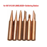pure red copper soldering iron tip diamagnetic solder 900m t lead free lower temperature soldering welding tools