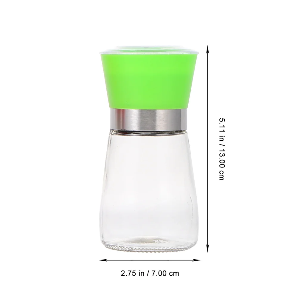 

4Pcs Pratical Pepper Grinder Portable Coffee Grinder Glass Bottle Pepper Mill