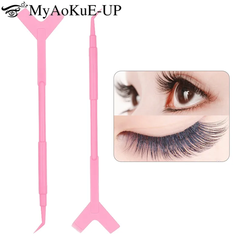 10 шт. инструмент для завивки ресниц 2-сторонний пластиковый удлинитель горячий