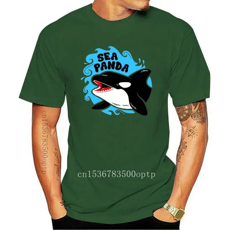 

2020 Summer Fashion Hot Sale Men O-Neck T Shirt Sea Panda Killer Whale Cute Baby Free Willy Mens Womens Cotton T-Shirt T shirt