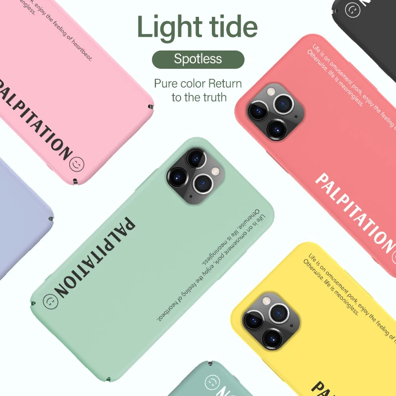 

Ultra-thin Colorful Matte Hard PC Phone Case For iPhone 11 Pro Max SE XSmax XR XS X 8 7 6 Plus Magnetic Stand Cute Frosted Cover