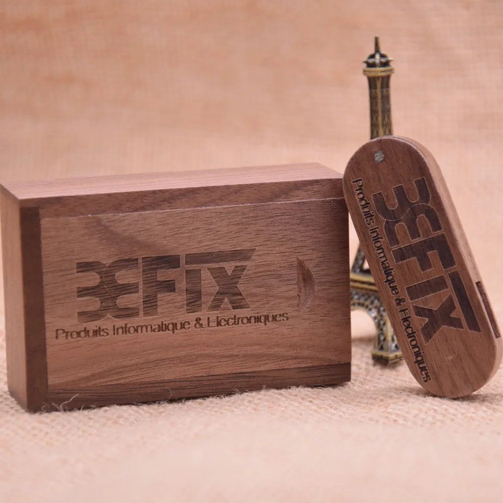 Портативный деревянный USB-флеш-накопитель в виде ореха Usb 2 0 карта памяти с