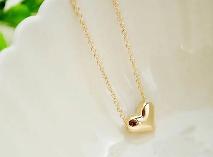 Fashion Women Gold Heart Bib Statement Chain Pendant Necklace Jewelry Accessories With Tassel for ladies Gift | Украшения и