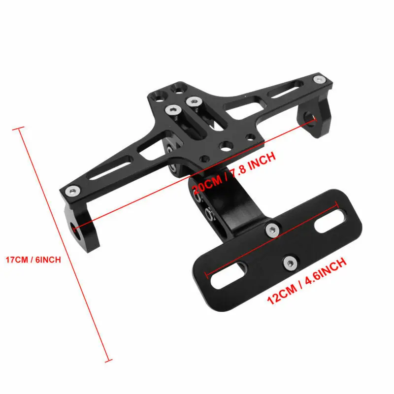 CNC мотоциклетный регулируемый угол алюминиевый Универсальный номерной знак