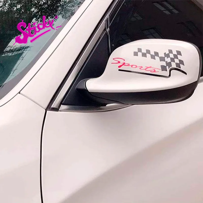 

STICKY Personality Sports Cool Racing Rearview Mirror Body Car Sticker PVC Car Decal Decor
