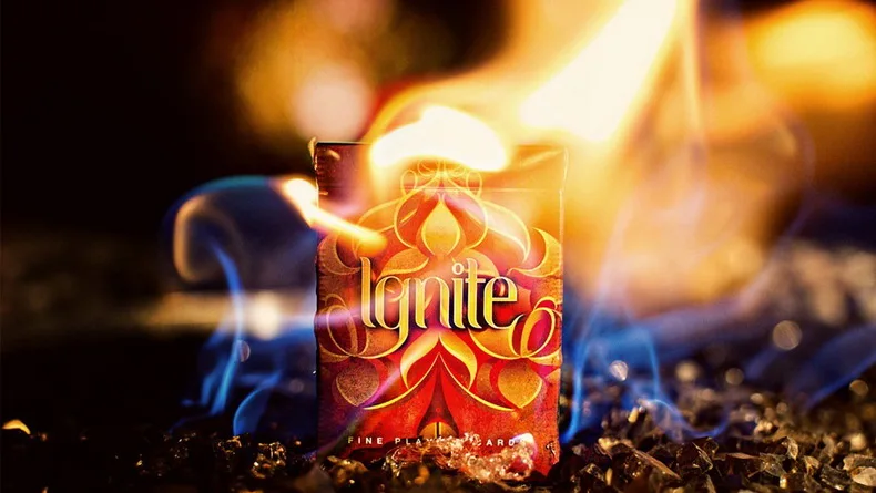 Ignite двухслойные Ellusionist сжигание игральные карты магические смешно огонь