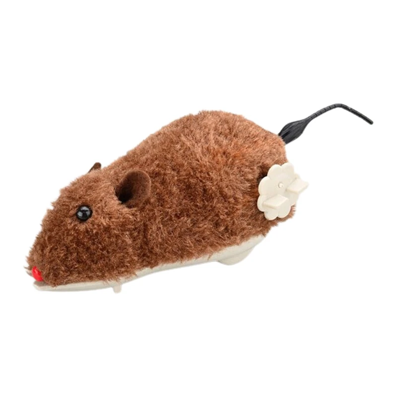 

E9LA заводная мышь Hunter Cat Toy интерактивная игрушка для кошек идеально подходит для кошек и котят для использования в помещении и на улице спорт...