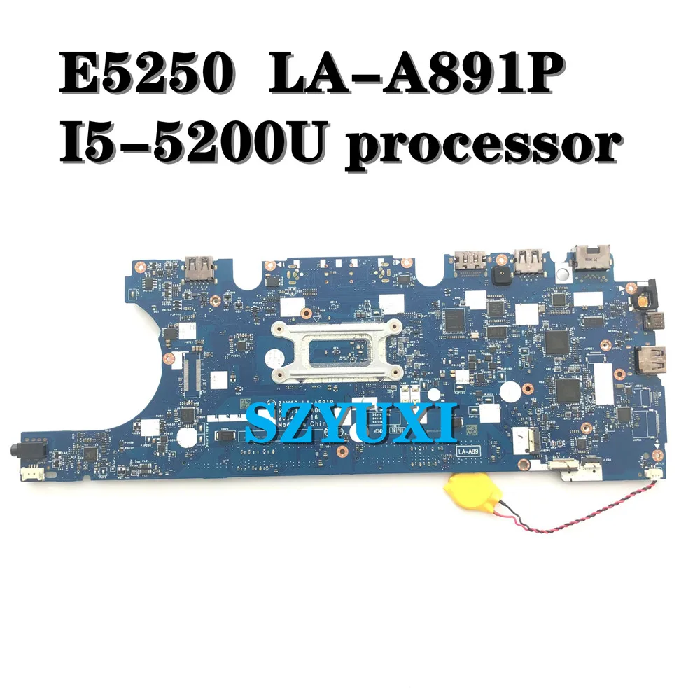 Оригинальная материнская плата для ноутбука Dell latitude E5250 модель ZAM60 I5-5200U D47C1 100%