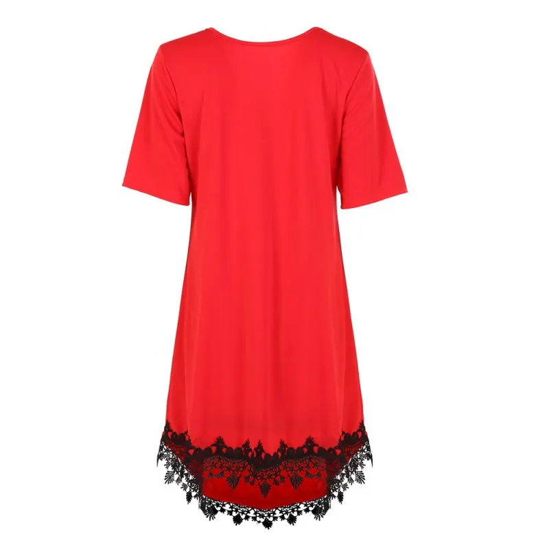 X летнее платье для женщин Vestido кружевное платье с коротким рукавом для девочек с круглым вырезом модный костюм одежда L-6XL плюс размер милый Саша сапфир