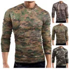 Дышащие спортивные камуфляжные мужские футболки, мужские футболки оверсайз из хлопка для больших мужчин, осенняя одежда с коротким рукавом, Топы # T1P
