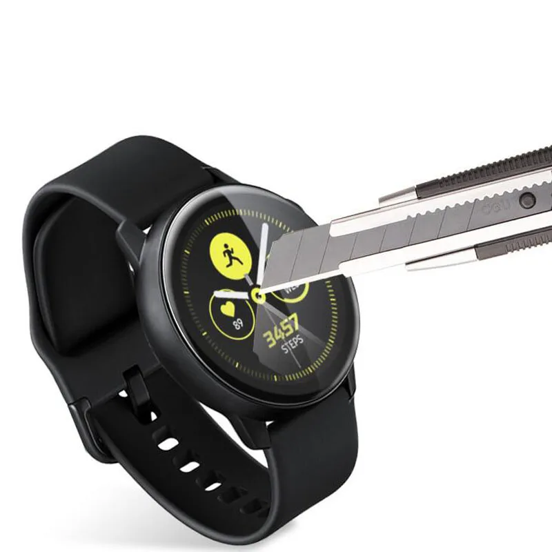 Защитное стекло закаленное 9H для Samsung Galaxy Watch active 2 40 мм 44 мм|Смарт-аксессуары| |