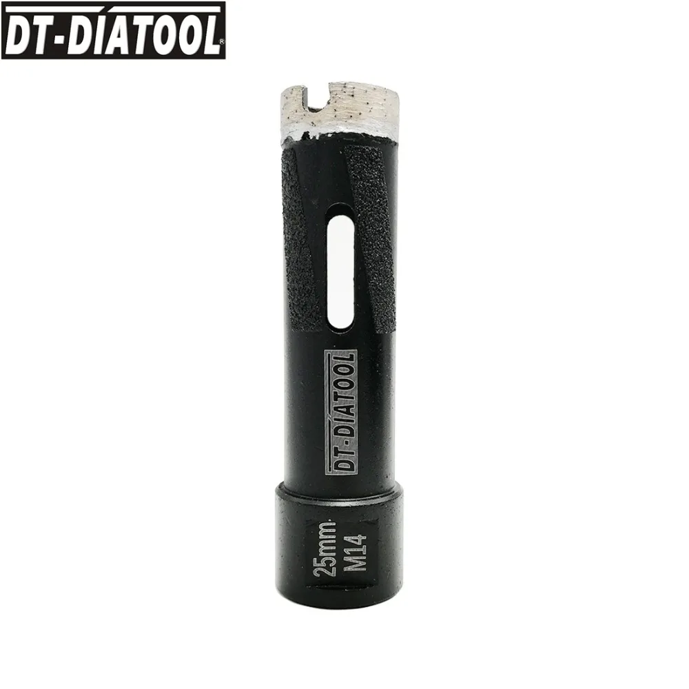 DT-DIATOOL 1 шт. M14 или 5/8-11 резьба Лазерная сварная Алмазная сухая бурильное сверло Гранит шлифовальное долото природа камень отверстие пилы