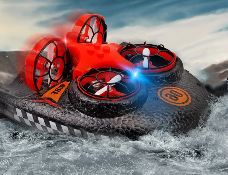 Rc Мотоцикл 2в1 Земля и воздух Двойной Режим Перезаряжаемый трюк флип мотоцикл игрушка с светодиодный светильник
