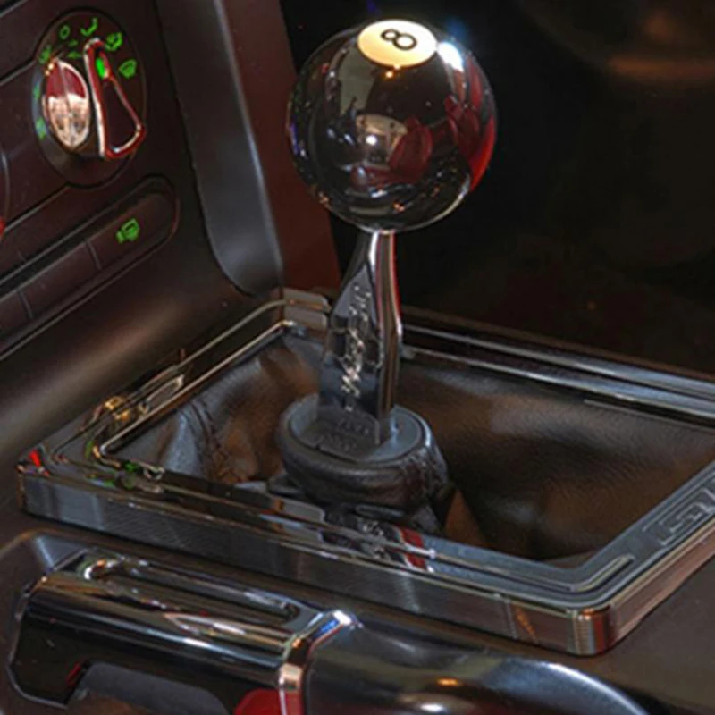 

Acrylic No.8 Billiard Ball Car Gear Shifter Knob With 3 Sizes connecter Universal For Manual Transmission Modification Parts