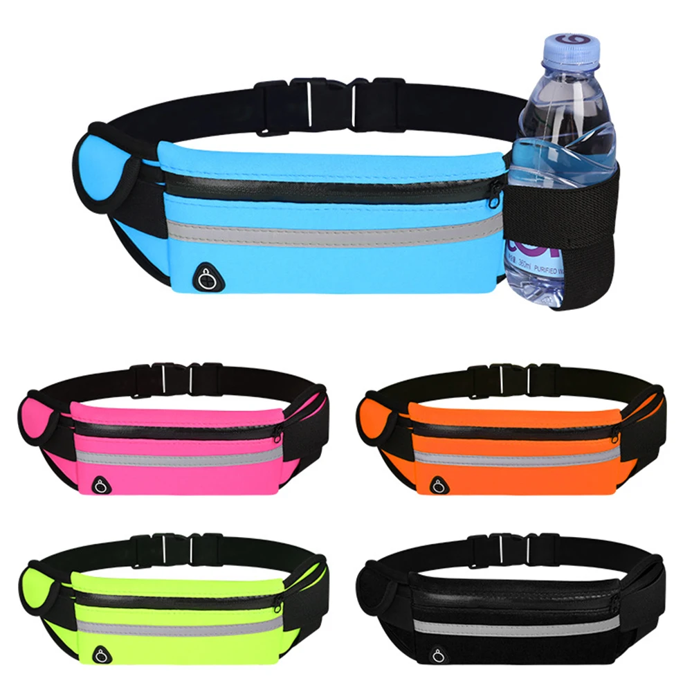 

New Waterproof Running Waist Bag Canvas Sport Jogging Portable Outdoor Phone Holder Belt Bag Women Men Fitness Sport Accessories