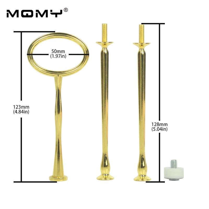 

Golden Dessert Display Wedding Tiered Cake Stand Hardware and fittings