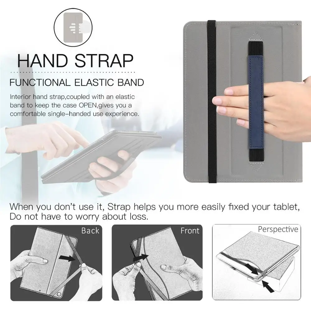 Чехол для iPad Mini 5th Gen 2019 с держателем карандашей Премиум чехол из искусственной