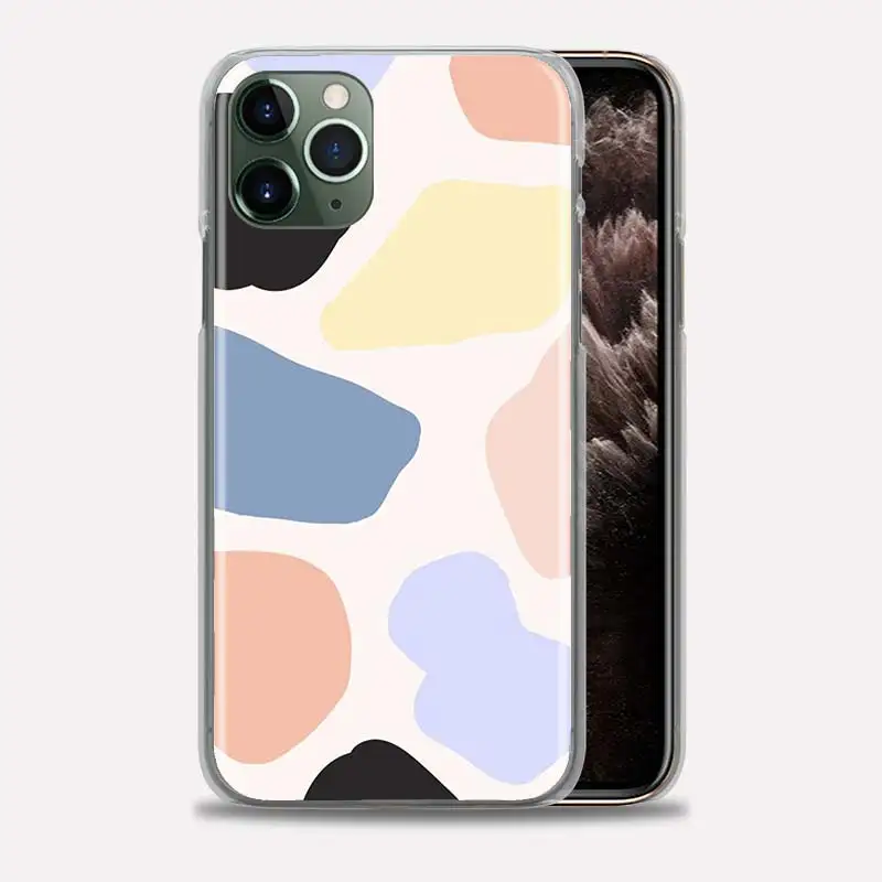 

Hard PC Phone Case for iPhone 12 11 Pro Max Cover for iPhone 7 Plus SE 2020 X XS XR 8 6 6S Shell Cute Colorful Cow Pattern