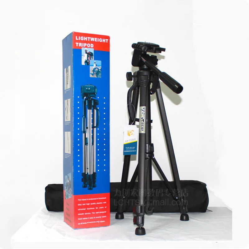 Портативный алюминиевый стойка-тренога для путешествий с регулируемой головкой для камер Canon Nikon Sony DV DSLR.