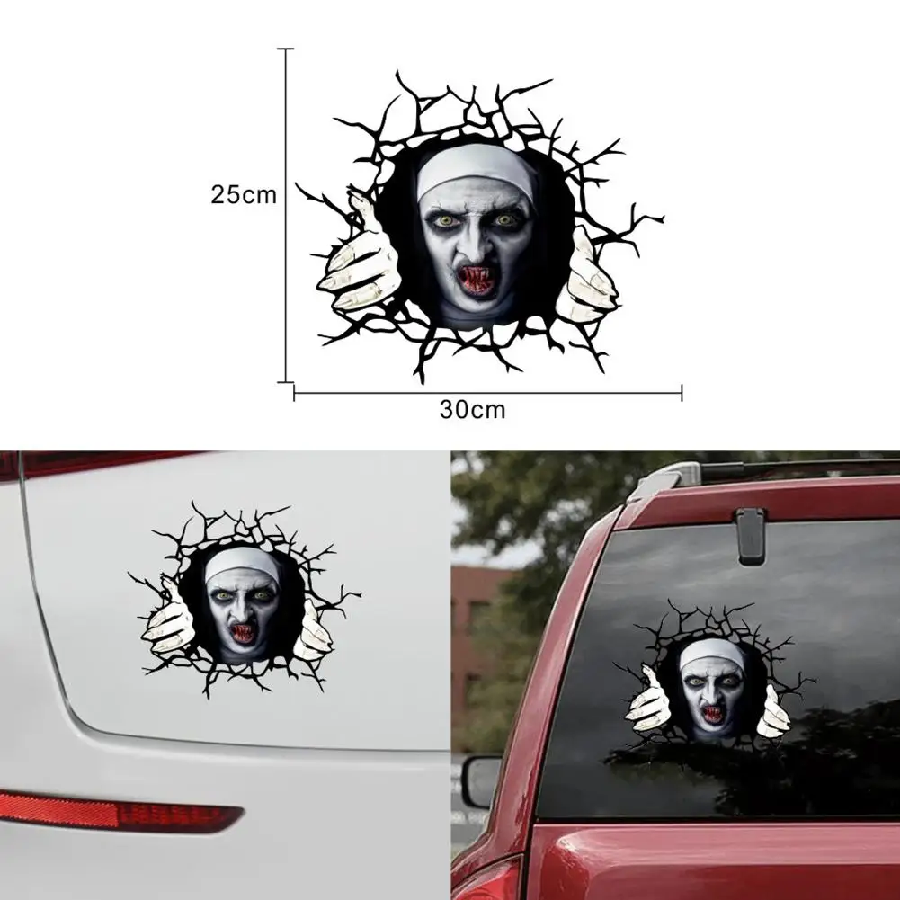 

Horror Personality Decorative Nun Body Sticker Car Covering Scratch Pull Flower Sticker