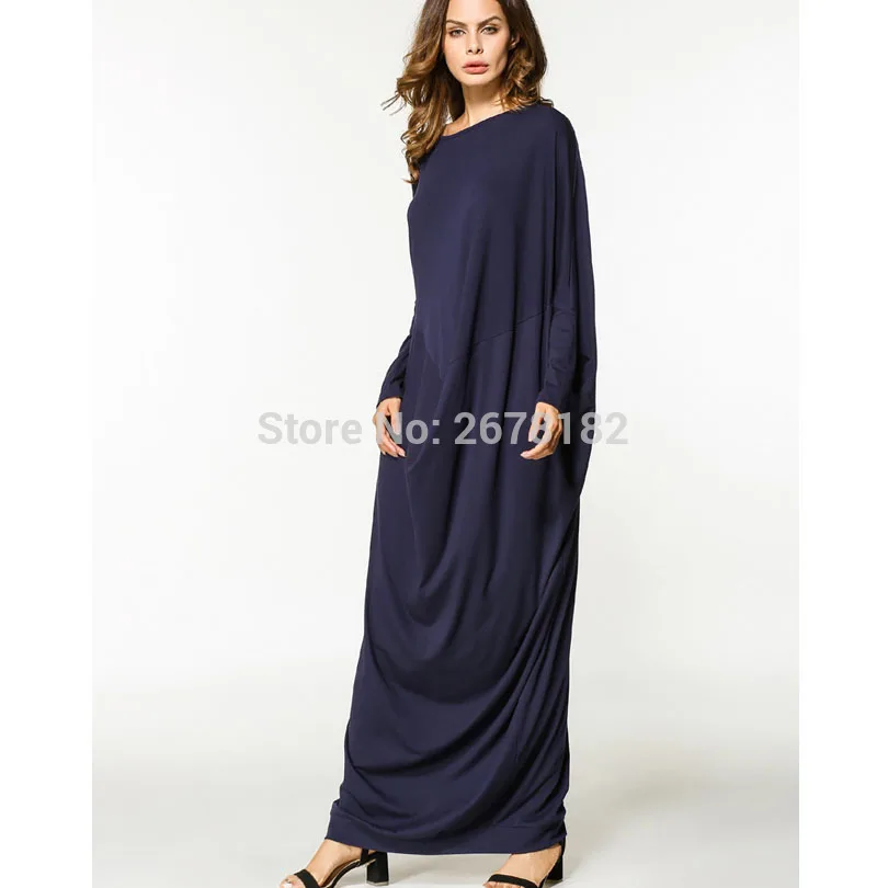 2018 исламский мусульманский хлопок рукава летучей мыши свободный стиль размера