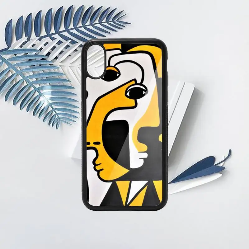 

Picasso abstract Art painting Phone Case PC for iPhone 11 12 pro XS MAX 8 7 6 6S Plus X 5S SE 2020 XR high quality capa