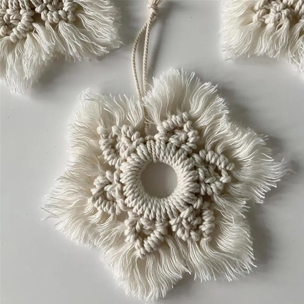 Настенный гобелен в скандинавском стиле ручная работа виде пентаграммы богемное