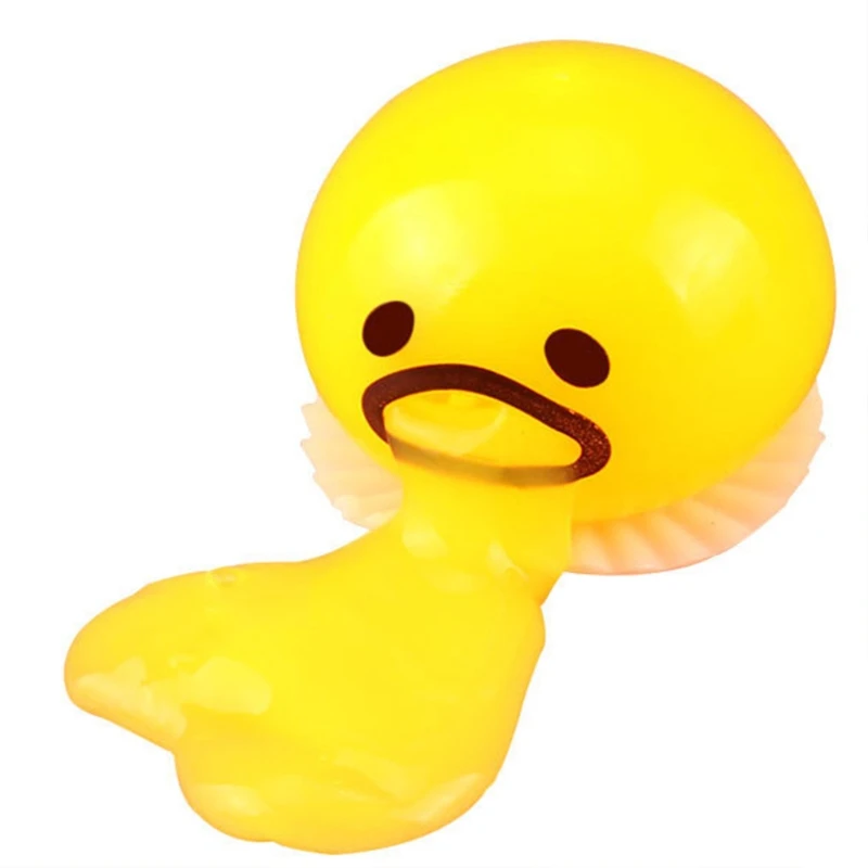 

Vivid Prank Joke Props Pump Out Egg Yolk Toy for Party Family Game Props Desktop Decor Sensory Fidget for stress Release H9EF