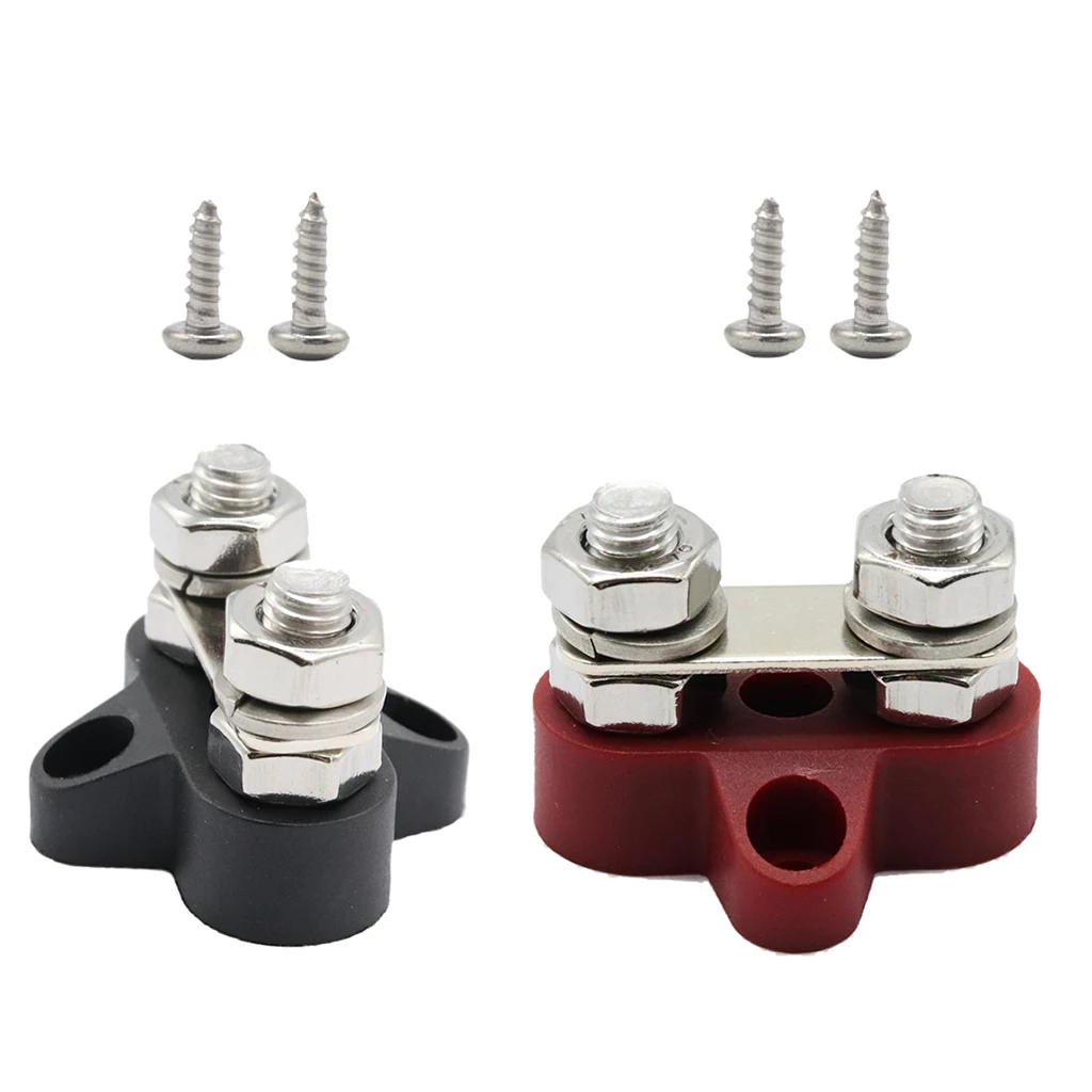 2 Pieces Boat Truck 48VDC Dual Terminal Studs M8 Power Distribution Block | Автомобили и мотоциклы