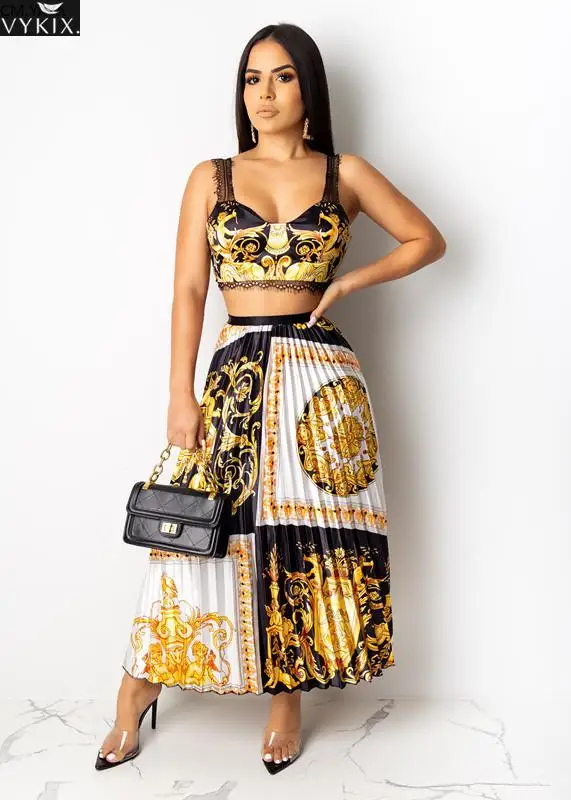 Осенне зимний женский спортивный костюм кружевной топ с национальным принтом +