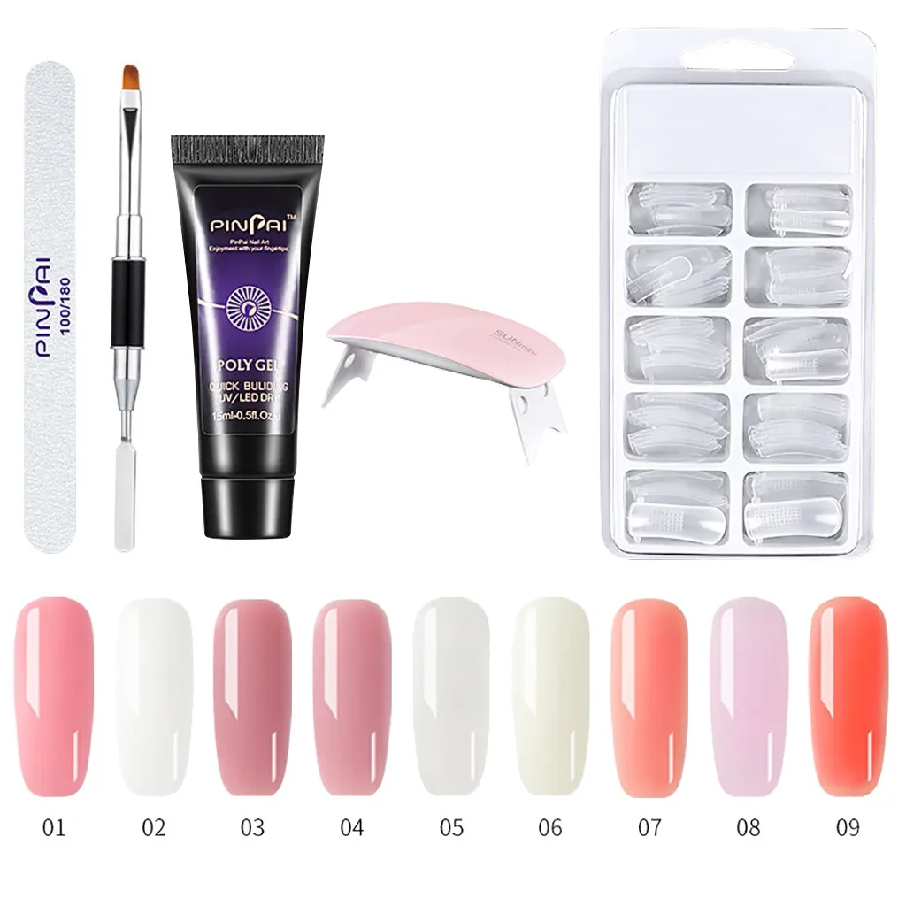 Набор из 5 предметов для наращивания ногтей Стекловолоконные ногти фототерапия