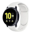 Ремешок силиконовый для Samsung Galaxy Active 2 Gear S3 Frontier, браслет для Galaxy Watch 346 мм42 ммActive 2 40 мм 44 мм, 20 мм 22 мм