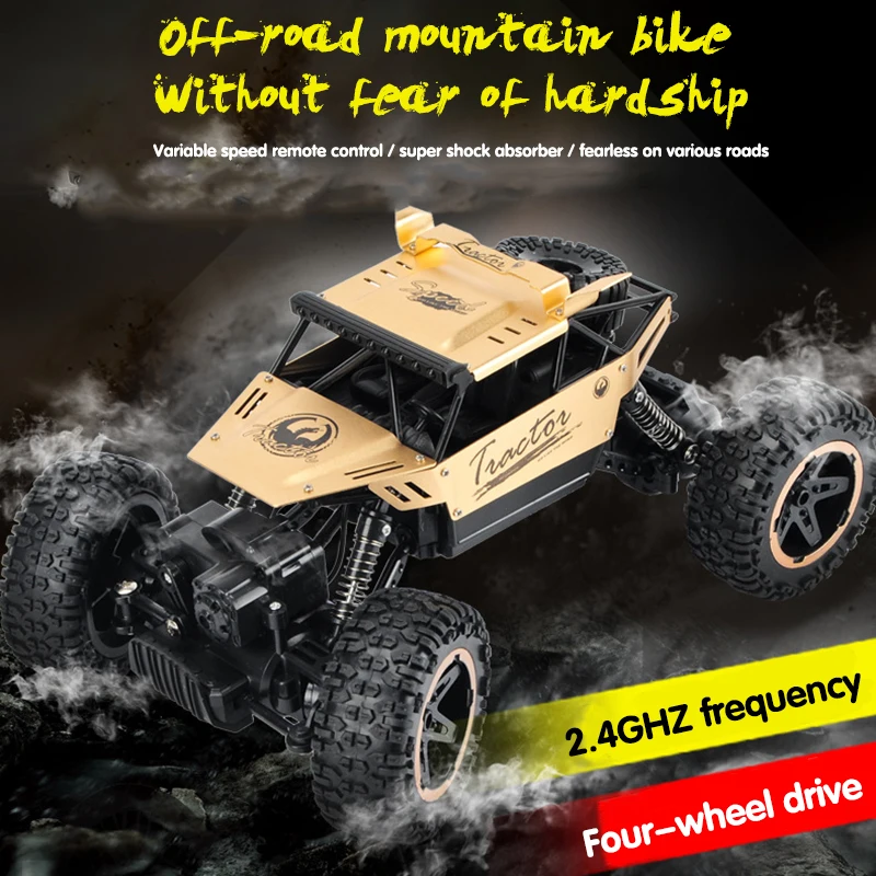 

2,4G RC сплав высокоскоростной автомобиль для скалолазания четырехколесный привод 1:18 горный внедорожный автомобиль скалолазание длинная вын...