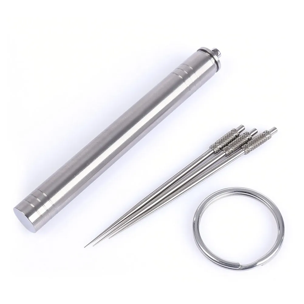 

New And HigH Quality Portable Outdoor Travel Waterproof Titanium Alloy Toothpick /Holder Tube/ Ring Stainless Luxury Toothpich