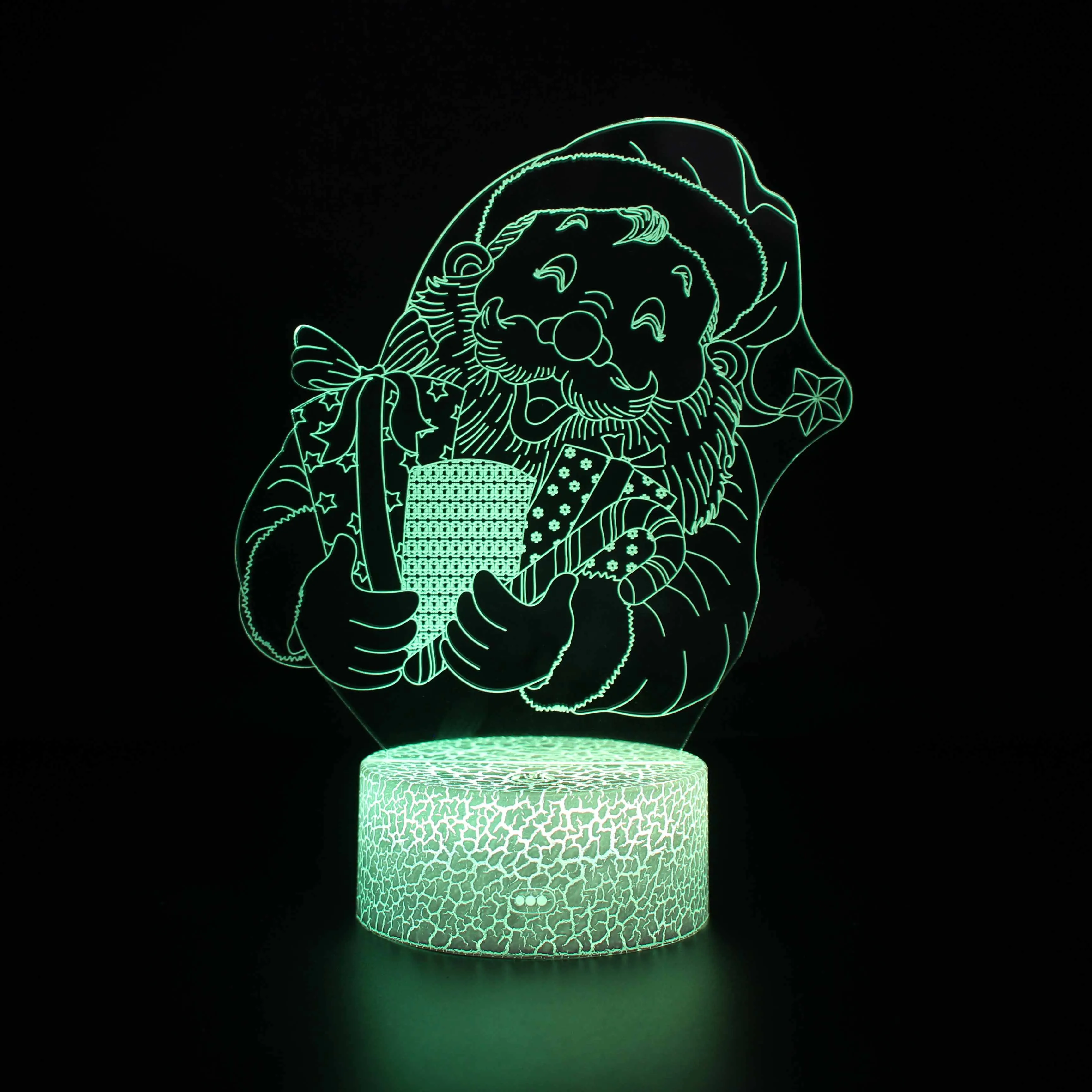 

DLMH Night LED Lights Novelty 3D lamp Cute Toy Gift 7 ColorCartoon Atmosphere Lamp For Children Kids Room
