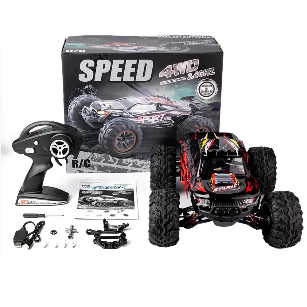 

High Speed X-04 2.4G 1/10 4WD Brushless Big Foot Vehicle Models Truck Off-Road Vehicle Buggy Yiwa Electronic Toys RTR